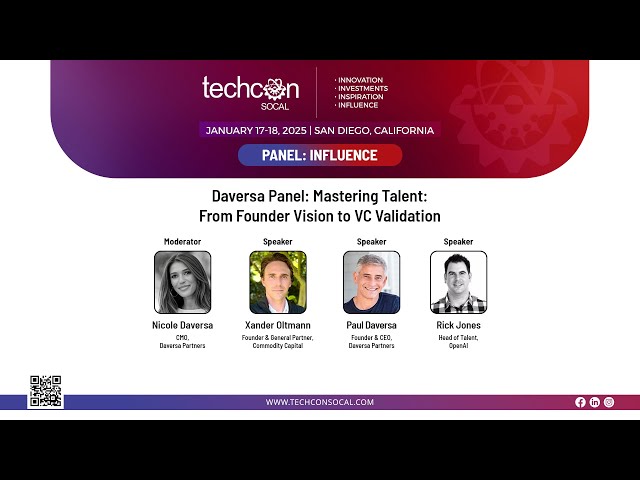 Panel Discussion: Daversa Panel: Mastering Talent: From Founder Vision to VC Validation