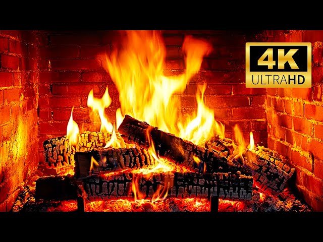 🔥 FIREPLACE 4K (LIVE 24/7). Fireplace video with Burning Logs & Fire Sounds (NO Music)