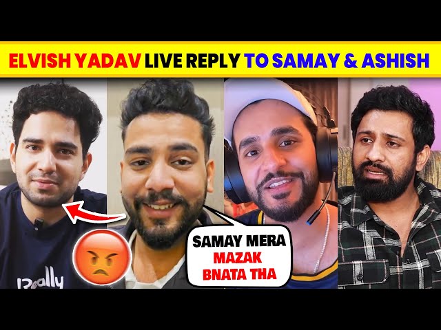 Elvish Yadav LIVE REPLY to Samay Raina, Ranveer & Ashish Chanchlani | Rajat Dalal, Uk07 Rider