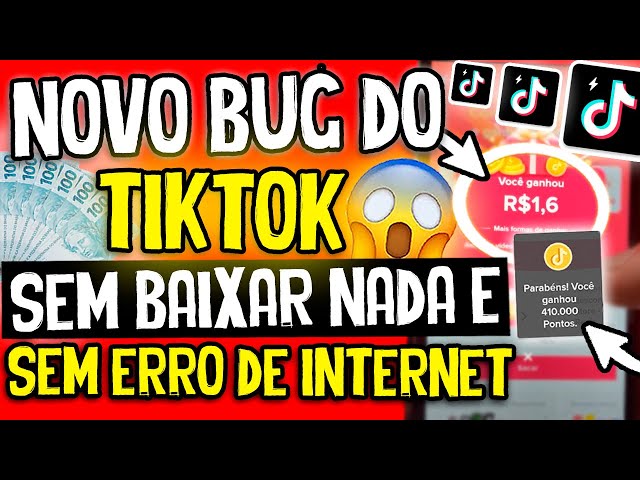 NOVO BUG TIKTOK SEM BAIXAR NADA E SEM ERRO DE INTERNET - ERRO DE INTERNET TIKTOK RESOLVIDO