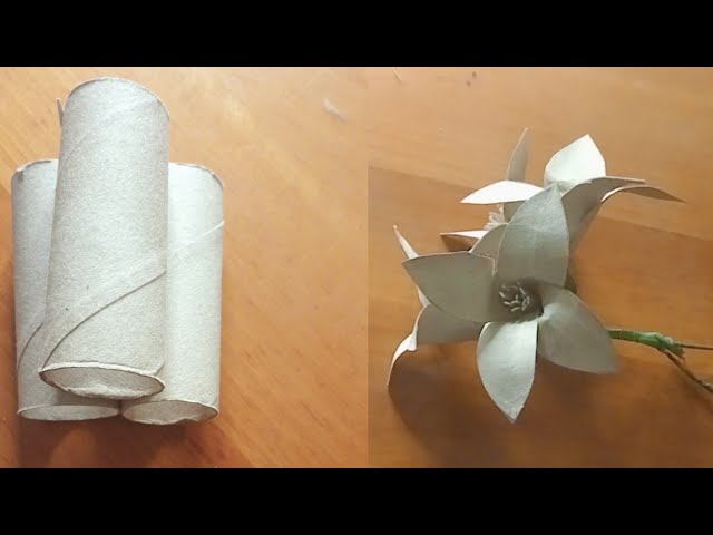 Rose flower Idea with tissues roll/beautiful flower