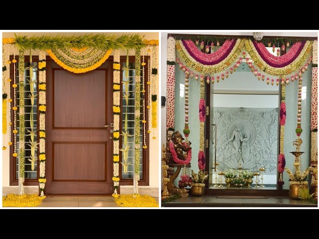 Beautiful Main door Decoration Ideas for Festivals and Weddings 2024|| Entrance Flower Decoration