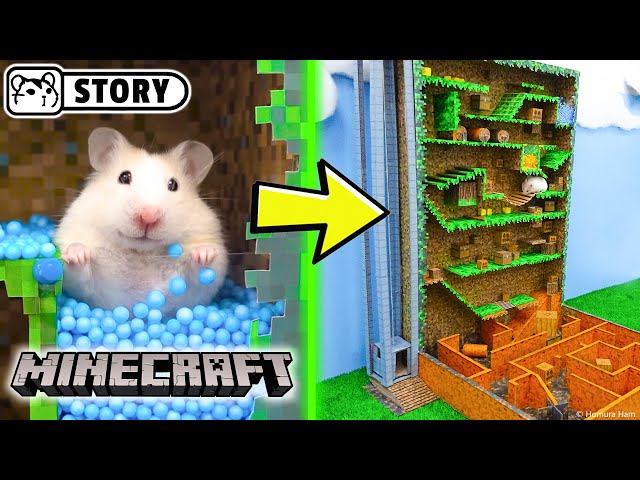 Minecraft hamster maze 🐹 Vertical maze Terraria 🐹 Homura Ham