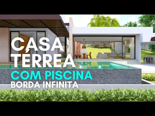 CASA TÉRREA 325m² | PISCINA COM BORDA INFINITA