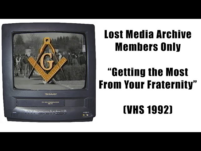 Lost Media Archive Members Only: Getting the Most from Your Fraternity (VHS 1992)