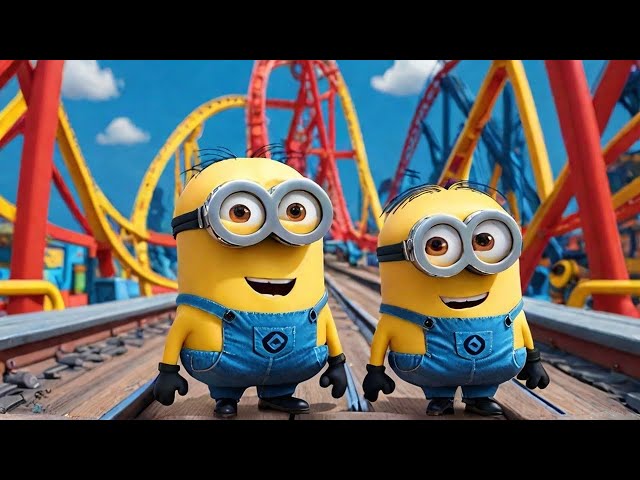 360 VR Rollercoaster Ride with Minions (360 Video)