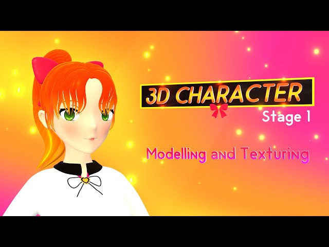 Blender + Unreal 3D Game Character - 克美ちゃん - Stage 1 (Modeling and Texturing)