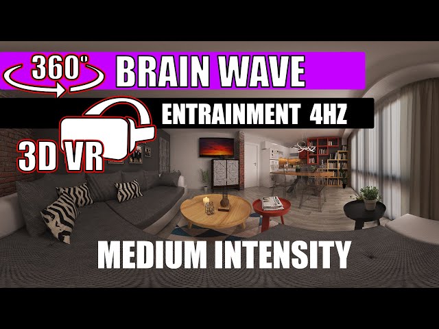 360 3D VR - 4HZ Brain Wave Entrainment Video - Medium - Dream Song 1