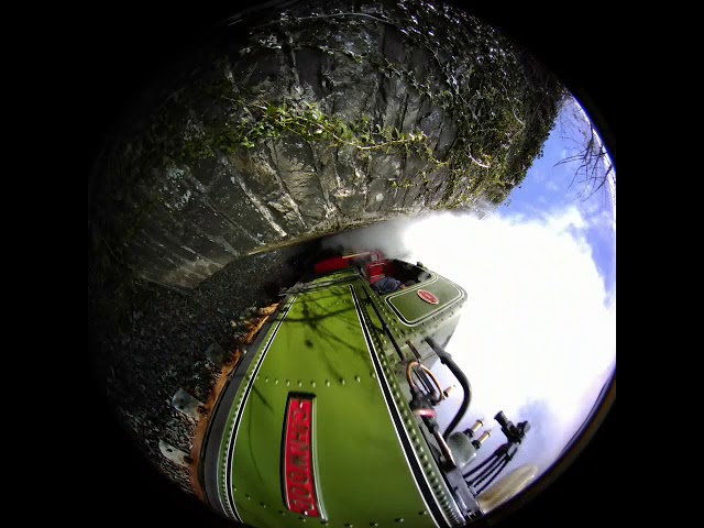 Steam Train Near Port Soderick, 360, Immersive Cinema, Dome, Fulldome, VR, Virtual Reality