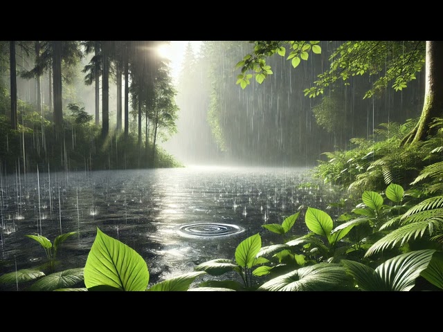 1 HOUR LONG RAIN FOREST SOUND | Nature Relaxing Sounds