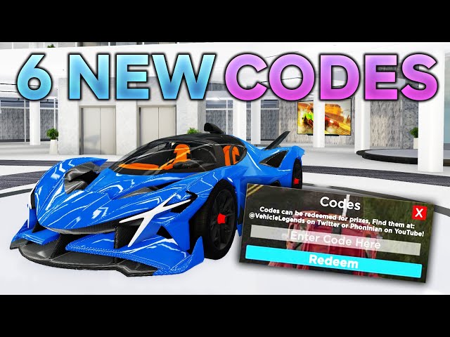 Vehicle Legends (2025) CODES *FEBRUARY* ALL NEW ROBLOX Vehicle Legends CODES!