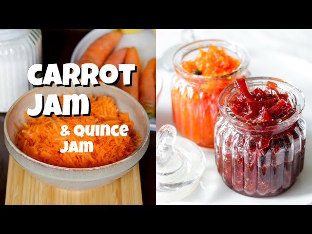 Homemade Carrot Jam Recipe (Moraba Havij) & Quince Jam (Moraba Beh) | Persian Condiment 🥕🥞