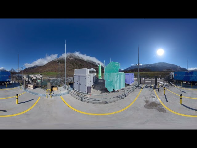 Axpo hydrogen from Graubünden: 360-degree tour of the plant