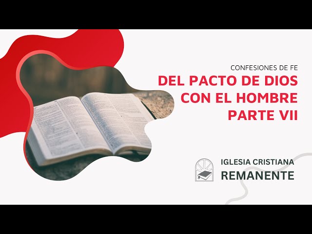 Confesiones de Fe: Del Pacto de Dios con el Hombre — Parte VII