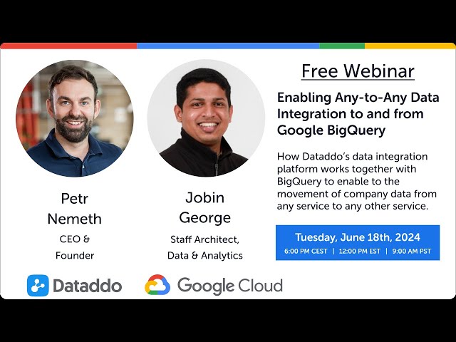 FULL WEBINAR: Any-to-Any Data Integration to and from Google BigQuery