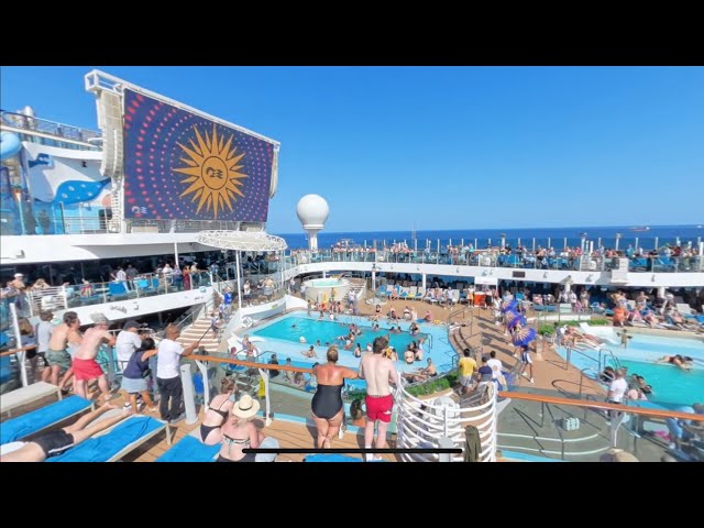 Sun Princess (360): Boarding the ship and sailing away from Barcelona - Aug 2024