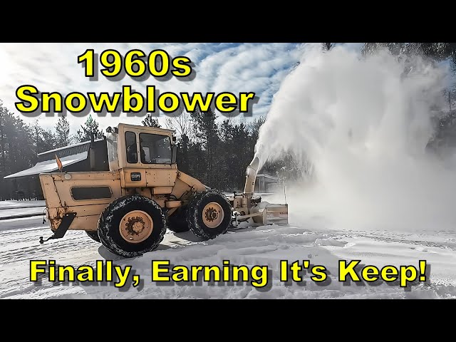 Antique Massive Snow Blower Put Back To Work | Amazing Snow Fighting