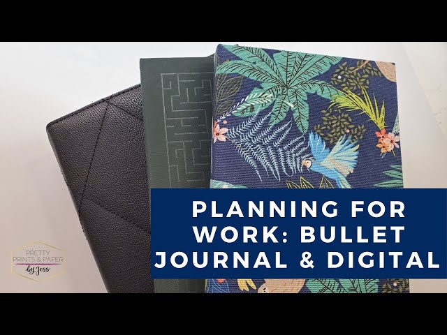 My digital and analog planner set up for work! | Bullet journal ideas