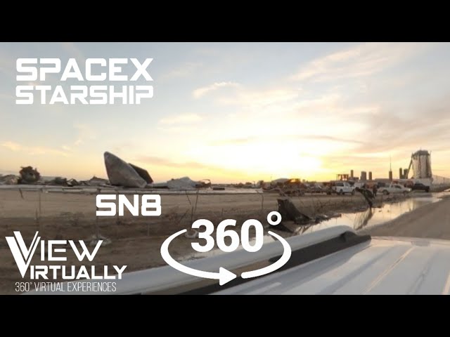 SpaceX Starship SN8 360VR post flight drive by at SpaceX