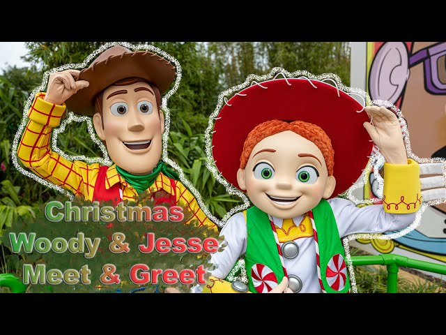 8K Christmas Woody & Jesse Meet & Greet in Disney's Hollywood Studios VR180 3D