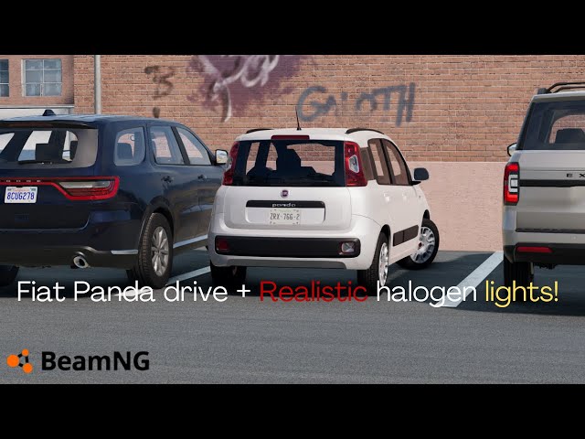 BeamNG.drive - City Driving in Agent's Fiat Panda