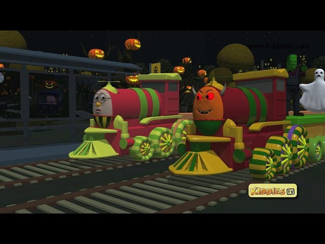 Halloween with Humpty the train for kids | for children | happy halloween | kindergarten | Kiddiestv