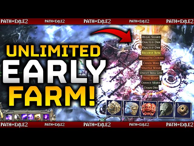 Path Of Exile 2 - INSANE EARLY UNIQUE ITEM FARM - Best Farm For Unqiues, Rares, Gems, Gold & More