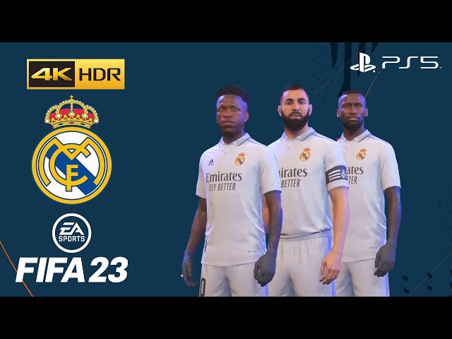 FIFA 23 on PS5 - REAL MADRID - PLAYER RATINGS AND FACES - 4K60FPS GAMEPLAY