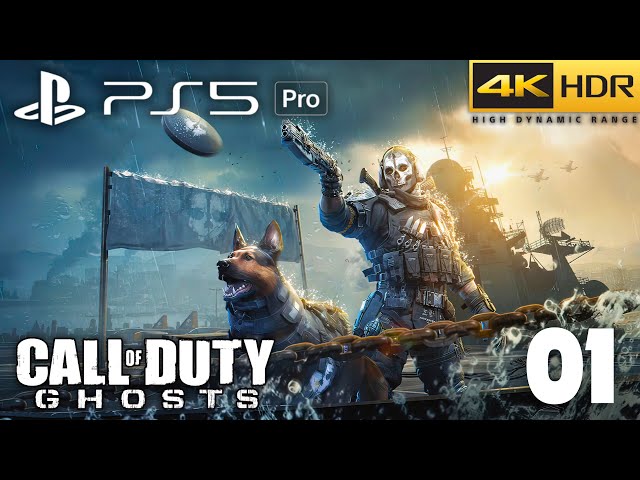 CALL OF DUTY GHOSTS PS5 PRO Gameplay - Walkthrough Part 01 [4K 60FPS HDR] - No Commentary