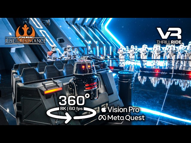 Immersive 8K 360° Star Wars Ride: Rise Of The Resistance VR Experience @ Disney World