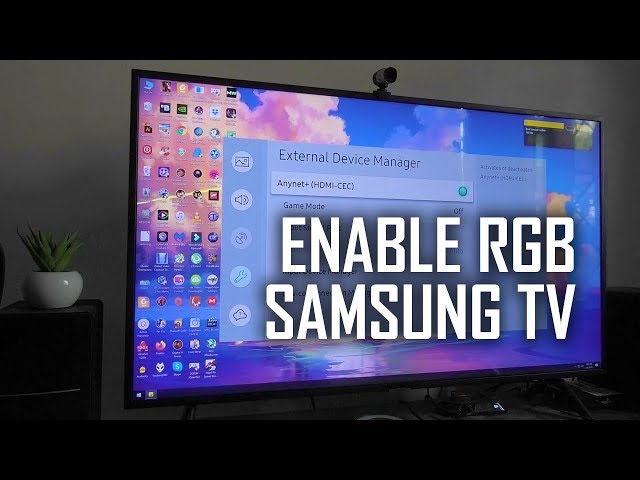 How to Enable RGB color space on a Samsung RU7100 4K TV with a NVIDIA PC