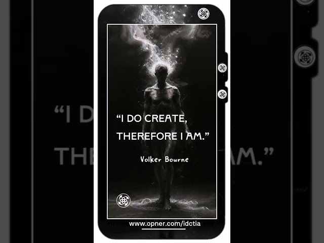 I Do Create, Therefore I Am ~  Volker Bourne  ~ Omraldicon Edit