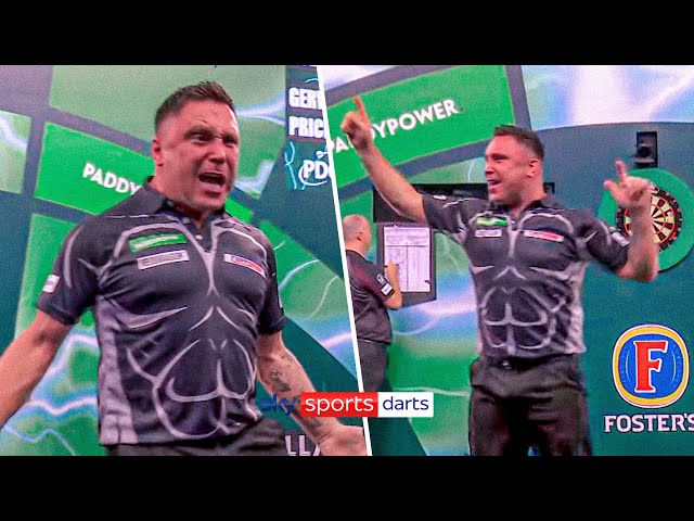 Gerwyn Price riles up crowd as Chris Dobey misses five match darts! 🤣