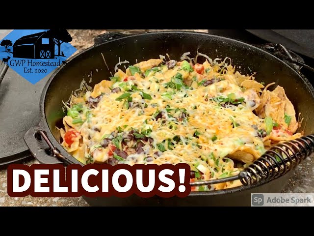 Campfire Nachos in a Dutch Oven | Easy Camping Meal