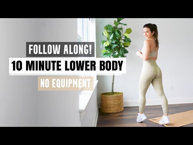 10 MINUTE HOME WORKOUT! | FOLLOW ALONG LEG + GLUTE WORKOUT AT HOME FOR BEGINNERS! | ASHLEY GAITA