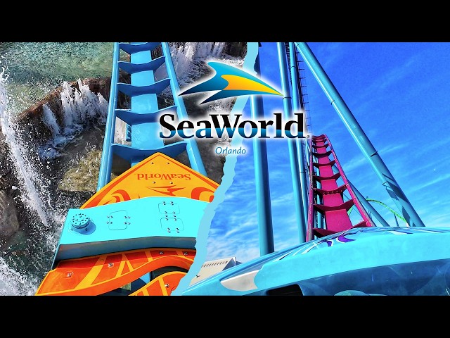 EVERY Roller Coaster at SeaWorld Orlando (2025) | Front Seat POV | 4K