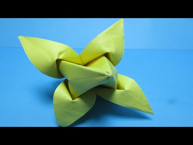 How To Make an Origami Flower Lily || origami lily || easy paper craft.