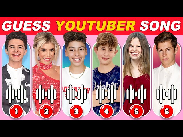 Youtuber Quiz | Guess the Youtuber by SONGS | Jordan Matter, The Royalty Family, Salish Matter