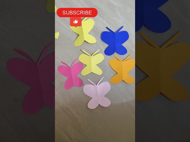 How to make origami paper butterfly||Easy & simple to make butterfly||#shorts#papercraft