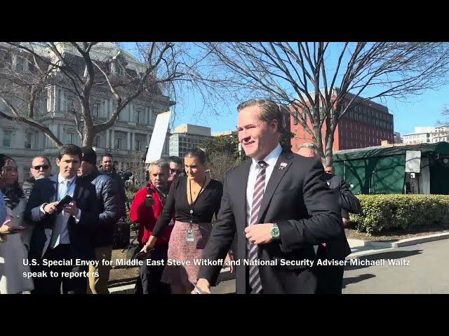 Press gaggle on Gaza ceasefire and rebuilding by NSA Mike Waltz, Middle East Special Envoy Witkoff