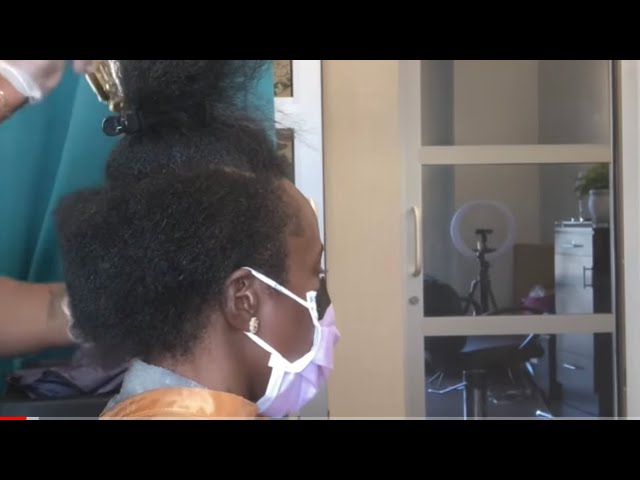 How to| Transformation hair cut | Damaged hair transformation | Natural hair relaxer