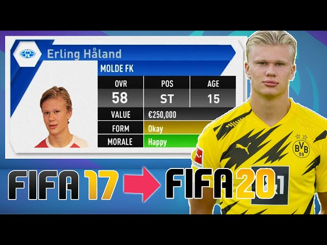 SIGNING ERLING HAALAND IN EVERY FIFA CAREER MODE (From FIFA 17 to FIFA 20)