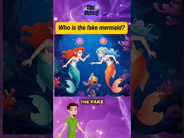 Who's the fake mermaid? #riddle #quiz #enigma #riddleoftheday #riddlechallenge