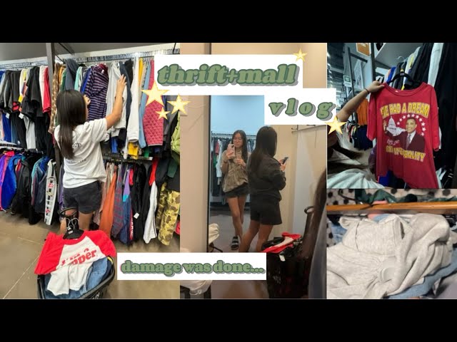 THRIFT+MALL VLOG w maddie | 7.03.2024