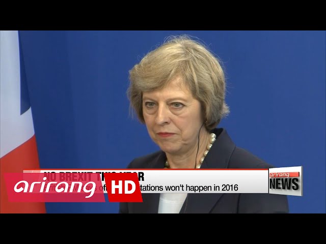 British PM says Brexit negotiations won't begin in 2016