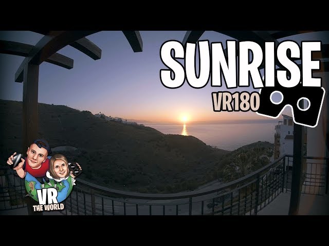 VR watching the sunrise near Malaga | VR180 3D vlog