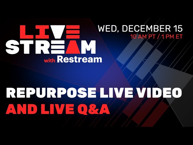 Repurposing Live Video Content for Social Media