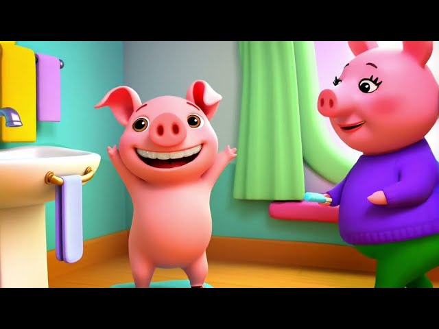 Toddler Song About Piglet Brushing Teeth