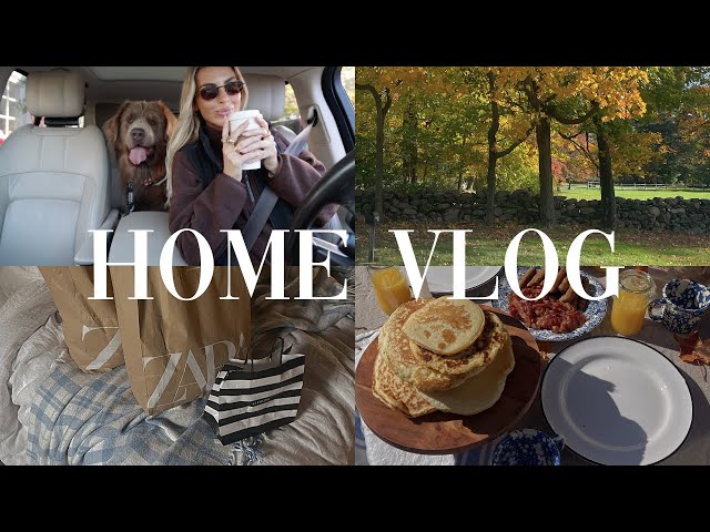 home vlog: fall morning, zara & sephora haul, packing for paris, cooking and friends 🤎