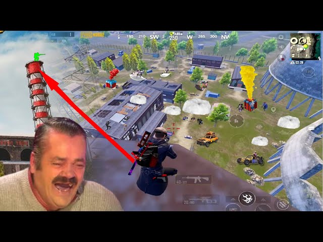 HIGHEST TOWER CAMPER 😂PUBG FUNNY MOMENTS